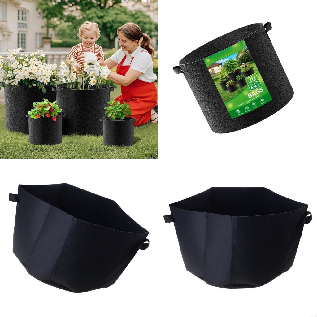 Grow Bag - أكياس زراعة من القماش الفاخر، مواد