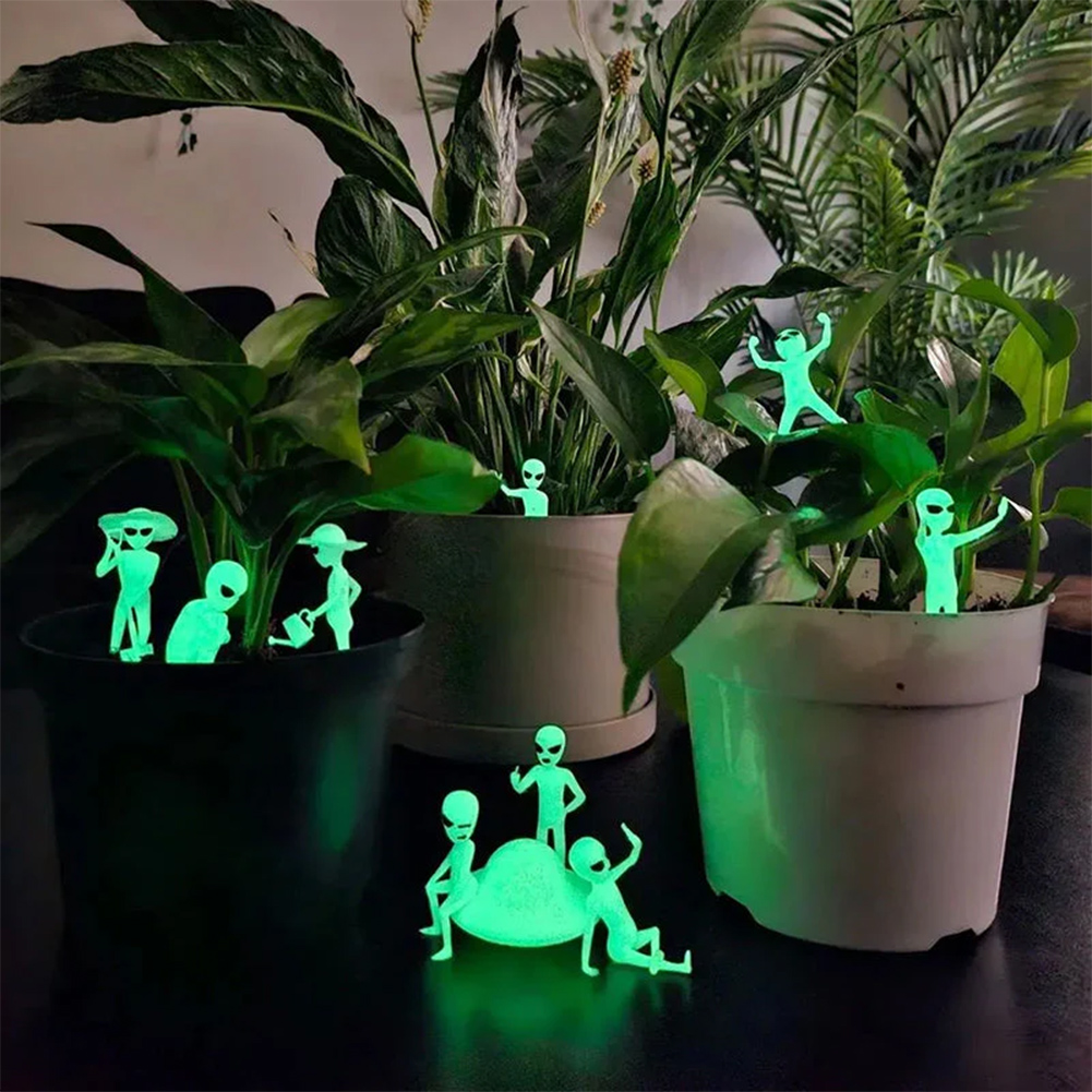 Indoor Herb Garden - تمثال كائن فضائي مضيء جميل لتزيين