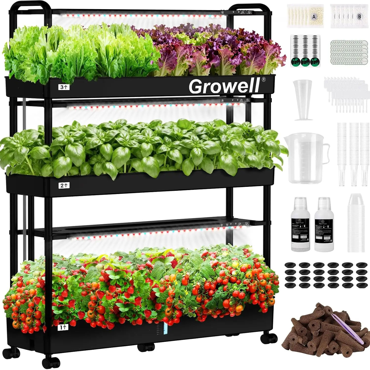 Hydroponic Kit - نظام زراعة مائية كبير، طقم حديقة