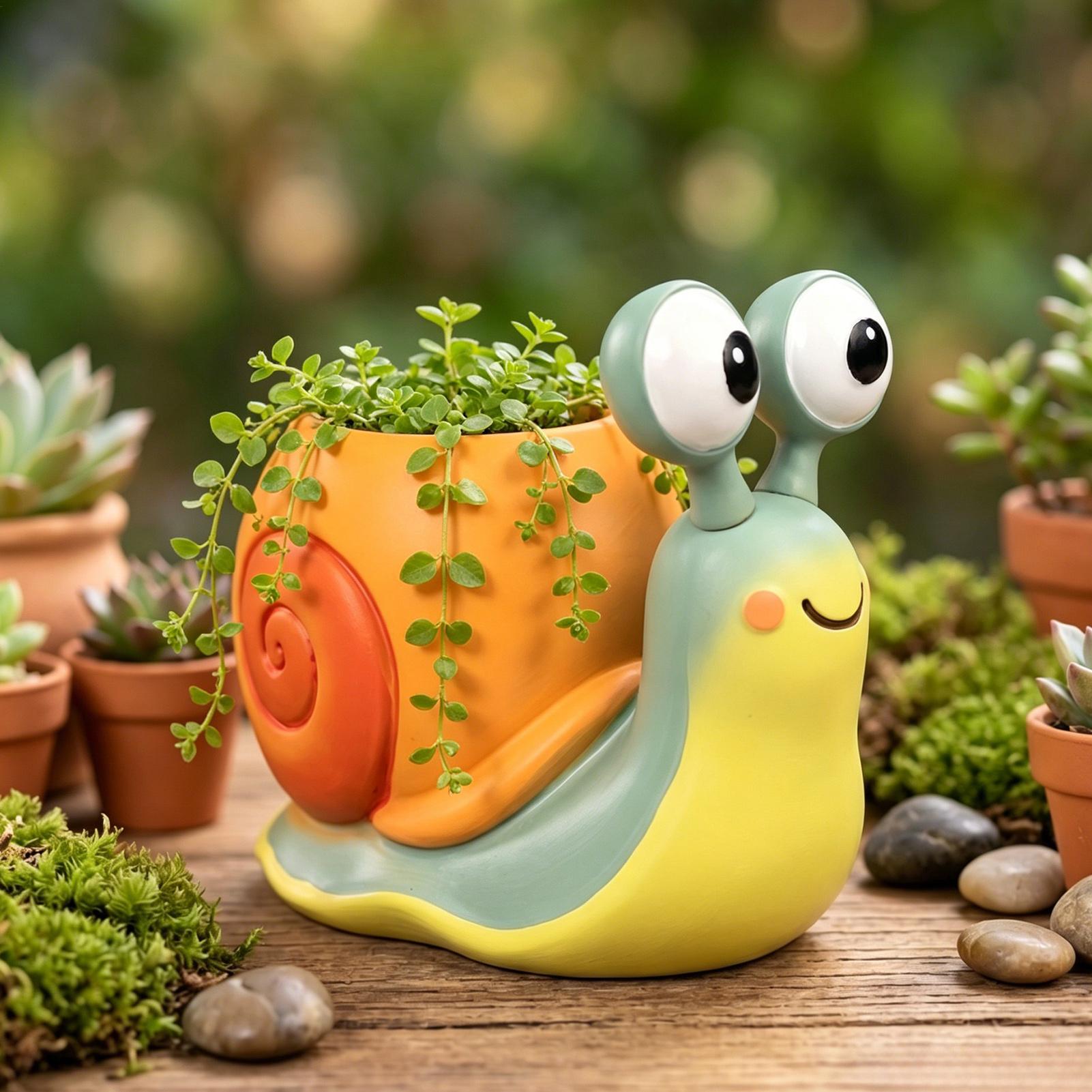 وعاء زهور على شكل حلزون، حامل  - مراجعة Indoor Herb Garden وسعره
