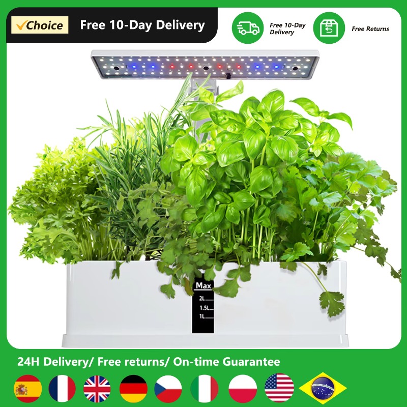 نظام زراعة مائية ذكي بـ 9 وحدا - مراجعة Grow Light Led وسعره