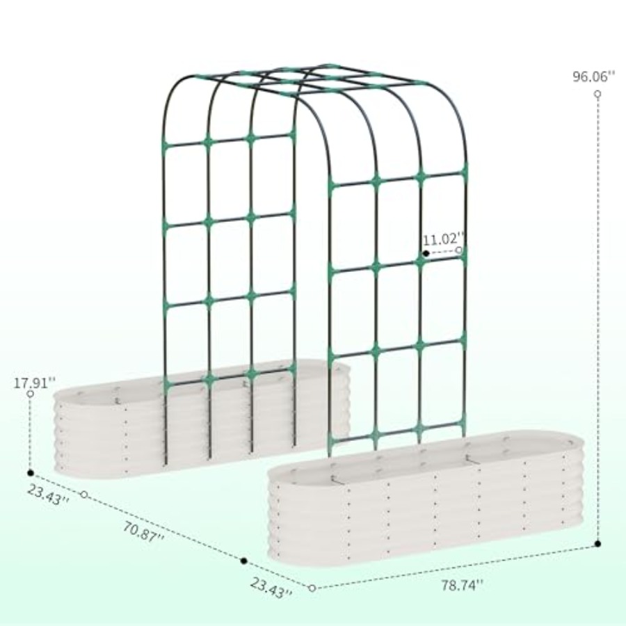 حوض زراعة مرتفع مجلفن بارتفاع  - مراجعة Vertical Planter وسعره
