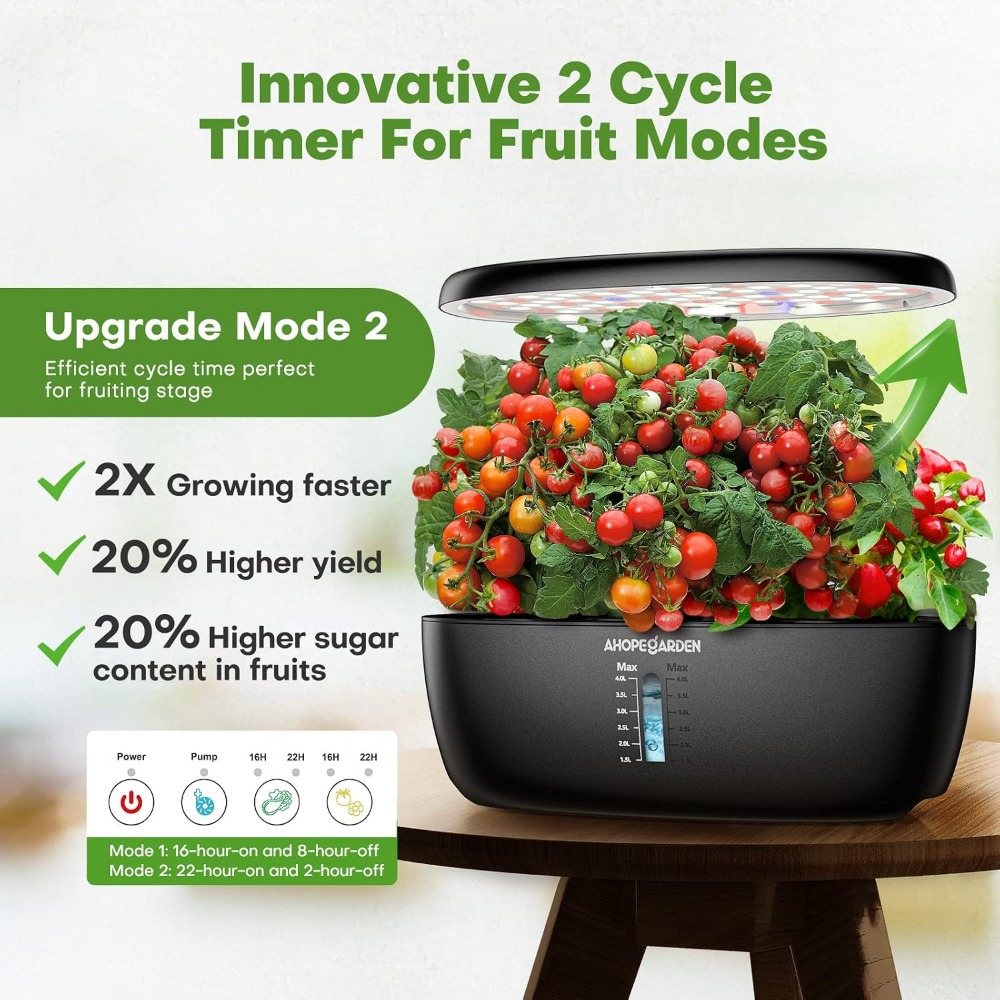 حديقة زراعة مائية بـ 12 وحدة م - مراجعة Hydroponic Kit وسعره