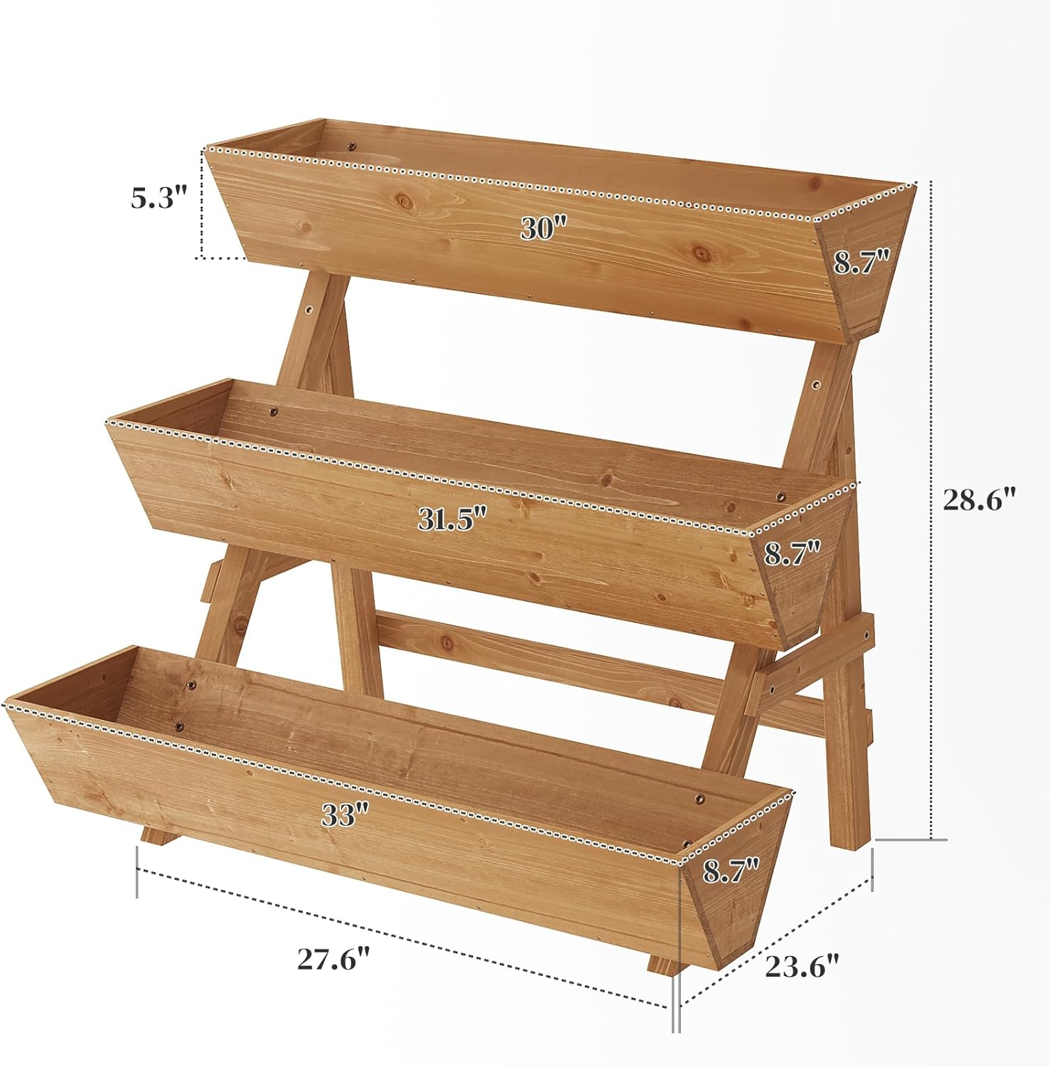 حوض زراعة عمودي ثلاثي الطبقات  - مراجعة Raised Garden Bed وسعره