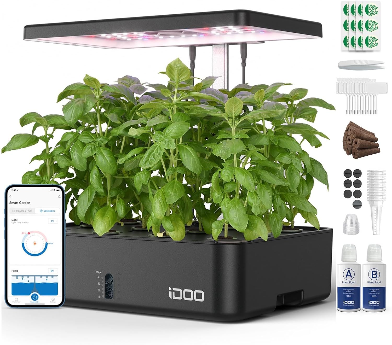 نظام زراعة مائية بـ 12 وحدة مع - مراجعة Hydroponic Kit وسعره