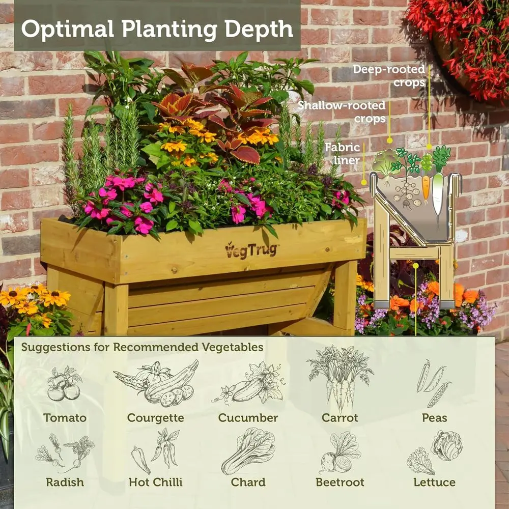 حوض زراعة طبيعي صغير يثبت على  - مراجعة Vertical Planter وسعره